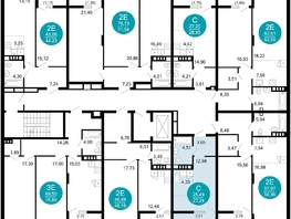 Продается 1-комнатная квартира ЖК 1799, литера 2.1, 27.24  м², 6845412 рублей