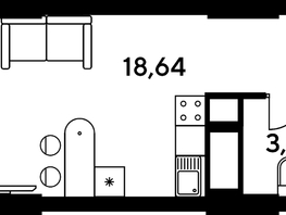 Продается Студия ЖК Малина Парк, дом 4, 23.76  м², 3350000 рублей