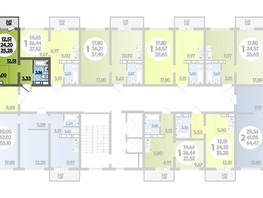 Продается Студия ЖК Платовский, литер 13, 25.28  м², 3387520 рублей