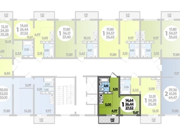 Продается Студия ЖК Платовский, литер 13, 27.52  м², 3481280 рублей