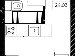 Продается Студия ЖК Звезда Столицы 2, 24.03 м², 4349430 рублей