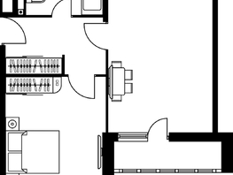 Продается 2-комнатная квартира ЖК Гринсайд, 4.1-4.3, 45.52  м², 6740000 рублей