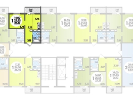 Продается Студия ЖК Суворовский, литера 1, 27.37  м², 3892014 рублей