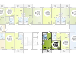 Продается Студия ЖК Суворовский, литера 1, 27.37  м², 3845485 рублей