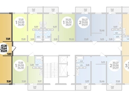 Продается 3-комнатная квартира ЖК Суворовский, литера 1, 83.04  м², 8428560 рублей