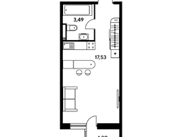 Продается Студия ЖК Малина Парк, дом 1, 24.01  м², 3480000 рублей