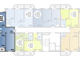 Продается 2-комнатная квартира ЖК Суворовский, литера 23, 64.96  м², 7249535 рублей