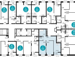 Продается 2-комнатная квартира ЖК 1799, литера 2.1, 61.87 м², 11510271 рублей