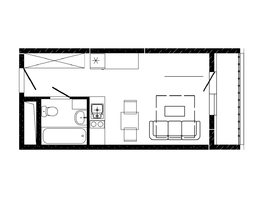 Продается Студия ЖК ПРИТЯЖЕНИЕ, литер 3, 26.55  м², 3955950 рублей