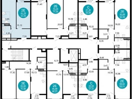 Продается 2-комнатная квартира ЖК 1799, литера 2.1, 44.33 м², 9419042 рублей