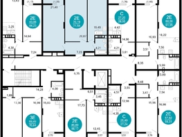 Продается 2-комнатная квартира ЖК 1799, литера 2.1, 71.6  м&sup2;, 14740192 рублей