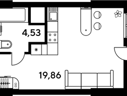 Продается Студия ЖК Малина Парк, дом 4, 26.18 м², 4140000 рублей
