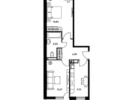 Продается 2-комнатная квартира ЖК Гринсайд, 5.1-5.5, 50.12 м², 7110000 рублей