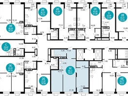 Продается 3-комнатная квартира ЖК 1799, литера 2.1, 70.63 м², 12579203 рублей
