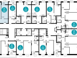 Продается 2-комнатная квартира ЖК 1799, литера 2.1, 45.6 м², 9457440 рублей