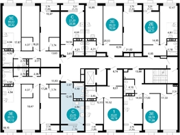 Продается 1-комнатная квартира ЖК 1799, литера 2.3, 27.2 м², 7082880 рублей