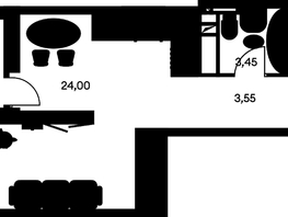 Продается Студия ЖК Культура, дом 1, 34.49  м², 6140000 рублей