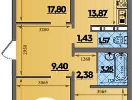 Продается 3-комнатная квартира ЖК Суворовский, литера 6, 82.56 м², 9205440 рублей