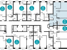 Продается 3-комнатная квартира ЖК 1799, литера 2.1, 85.51  м², 14835567 рублей