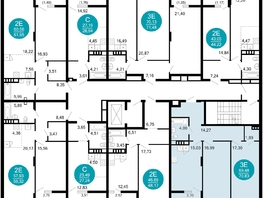 Продается 2-комнатная квартира ЖК 1799, литера 2.1, 70.83  м², 11932529 рублей