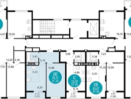 Продается 2-комнатная квартира ЖК 1799, литера 2.2, 41.09 м², 9645290 рублей