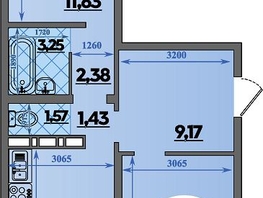 Продается 2-комнатная квартира ЖК Суворовский, литера 6, 64.53  м², 7491933 рублей