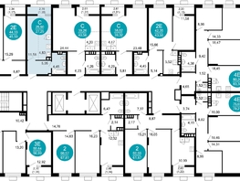 Продается 1-комнатная квартира ЖК 1799, литера 2.1, 27.25  м², 7143775 рублей