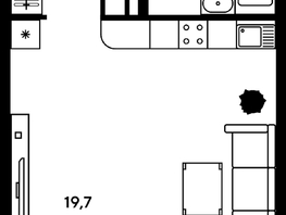 Продается Студия ЖК Гринсайд, 5.1-5.5, 30.41  м², 4260000 рублей