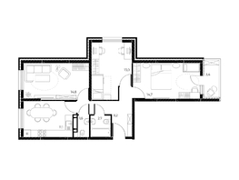 Продается 3-комнатная квартира ЖК Панорама на Театральном, литера 1, 67.8  м², 8475000 рублей