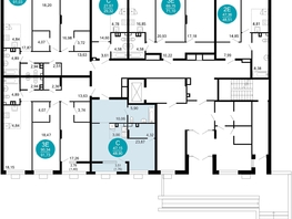 Продается 1-комнатная квартира ЖК 1799, литера 2.3, 48.9  м², 8968320 рублей