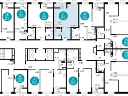 Продается 1-комнатная квартира ЖК 1799, литера 2.1, 39.2  м&sup2;, 10322932 рублей