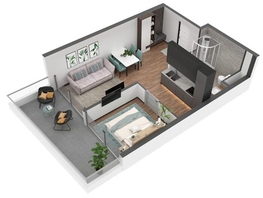 Продается Апартамент АК Sky Plaza (Скай Плаза), 4.0, 61.6  м&sup2;, 55440000 рублей