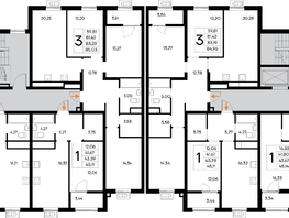 Продается 3-комнатная квартира ЖК Новый Судак, 1 этап, 85.03  м&sup2;, 16240730 рублей