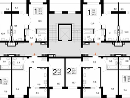 Продается 1-комнатная квартира ЖК Утёсов, 36.8  м&sup2;, 6660800 рублей