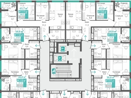 Продается 3-комнатная квартира ЖК Орион, 64.1  м&sup2;, 10300000 рублей