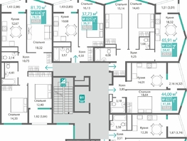 Продается 1-комнатная квартира ЖК Барбарис, 43.71  м&sup2;, 7593923 рублей