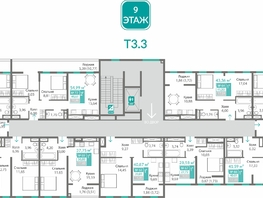 Продается 2-комнатная квартира ЖК Благо, 49.61  м&sup2;, 7707850 рублей