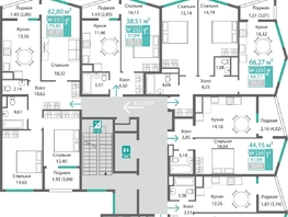Продается 2-комнатная квартира ЖК Подсолнух, 61.12  м&sup2;, 9699072 рублей