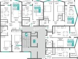 Продается 2-комнатная квартира ЖК Подсолнух, 64.41  м&sup2;, 10296325 рублей