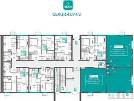 Продается 1-комнатная квартира ЖК Абрикос - 2, 23.33  м&sup2;, 4666000 рублей