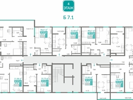 Продается 2-комнатная квартира ЖК Горизонты 1, 70.83  м&sup2;, 9863502 рублей