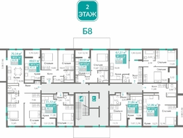 Продается 2-комнатная квартира ЖК Горизонты 2 , 66.96  м&sup2;, 9374400 рублей