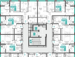 Продается 3-комнатная квартира ЖК Орион, 64  м&sup2;, 9126400 рублей