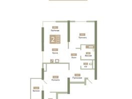 Продается 2-комнатная квартира ЖК Солнечный парк, дом 6, 64.8  м&sup2;, 10497600 рублей