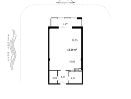 Продается Апартамент АО Парк Плаза, 62.2  м&sup2;, 32768880 рублей