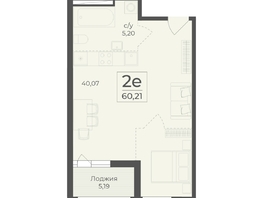 Продается 2-комнатная квартира ЖК Ботаника, сек 3-4, 60.21  м&sup2;, 21341434 рублей