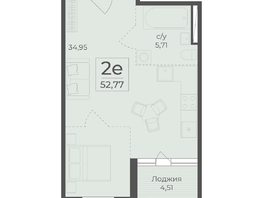 Продается 2-комнатная квартира ЖК Ботаника, сек 5-6, 52.77  м&sup2;, 19152871 рублей