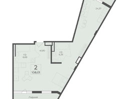 Продается 2-комнатная квартира ЖК Ботаника, сек 5-6, 108.01  м&sup2;, 35779392 рублей