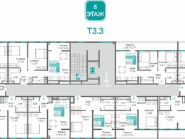 Продается 1-комнатная квартира ЖК Благо, 45.43  м&sup2;, 7067835 рублей