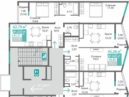 Продается 1-комнатная квартира ЖК Подсолнух, 44.04  м&sup2;, 7239648 рублей